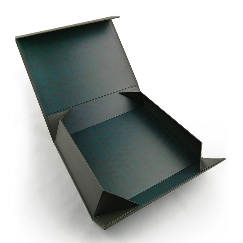Custom LOGO UV clothing flat pack gift boxes wholesale