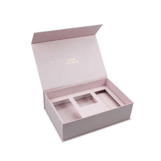 Decorative pink magnetic gift box