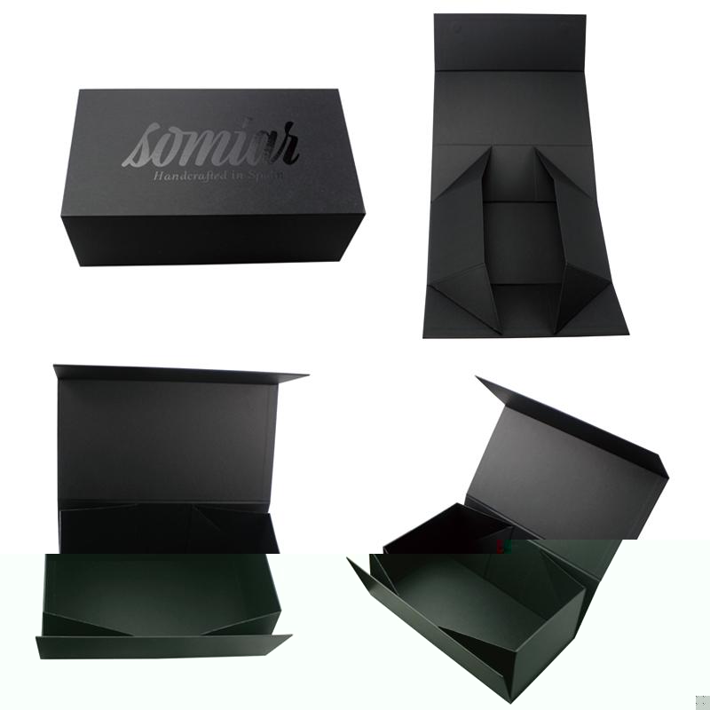 collapsible storage magnetic closure box