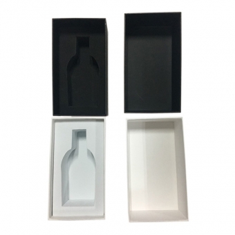 rectangular rigid presentation black lid and base boxes