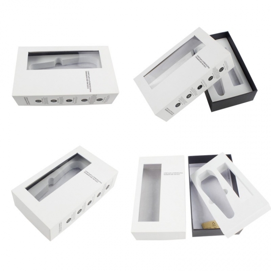 Beauty Equipment Clear Window Presentation Boxes with Lids
