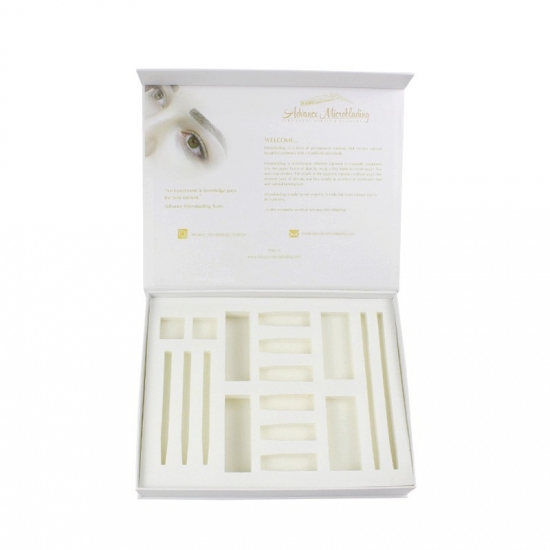Cosmetic Eyelash White Cardboard Packaging Boxes