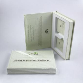custom small book shaped magnetic gift boxes with EVA liner