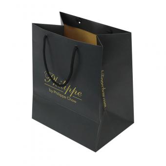 Black Gift Bags with Ribbon Handles